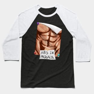 Abdominal Muscles At Work Baseball T-Shirt